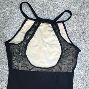 Large Black Ballet Leotard